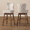 Baxton Studio Gradisca Light Beige Button-Tufted Upholstered Swivel Barstool, PK2 129-7074 - alternate 7